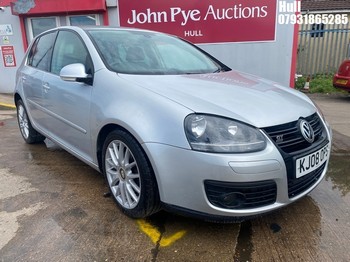 Location: Hull - 2008 VOLKSWAGEN GOLF GT TDI 140 5 Door Hatchback REG: KJ08OPS, Keys: No, MOT Expiry date: 30/07/2026, 1968 Diesel, 6 Speed Manual Diesel, Former Keepers: 3