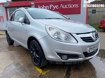 Location: Hull - 2009 VAUXHALL CORSA SXI 3 Door Hatchback REG: DY09RXJ, Keys: No, MOT Expiry date: 04/02/2027, 1229 Petrol, 5 Speed Manual Petrol, Former Keepers: 9