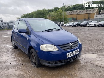 Location: Leeds - 2007 VOLKSWAGEN URBAN FOX 55 3 Door Hatchback REG: YT57YTC, Keys: No, MOT Expiry date: 24-04-2025, 1198 Petrol, 5 Speed Manual Petrol, Former Keepers: 9