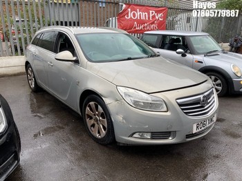 Location: Hayes - 2011 VAUXHALL INSIGNIA SRI CDTI Estate REG: RO61XWC, Keys: No, MOT Expiry date: 10/03/2026, 1956 Diesel, 6 Speed Manual Diesel, Former Keepers: 8