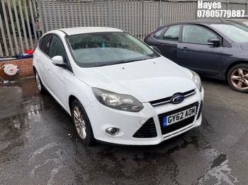 Location: Hayes - 2012 FORD FOCUS TITANIUM TURBO 5 Door Hatchback REG: GY62AOM, Keys: No, MOT Expiry date: 04/02/2026, 998 Petrol, 6 Speed Manual Petrol, Former Keepers: 4