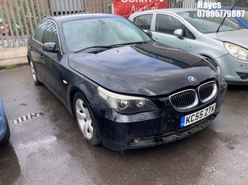 Location: Hayes - 2005 BMW 525I SE AUTO 4 Door Saloon REG: KC55ZTK, Keys: No, MOT Expiry date: 21/01/2026, 2497 Petrol, 6 Speed Auto Petrol, Former Keepers: 2