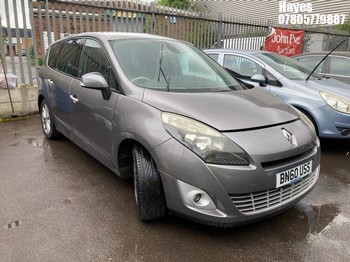 Location: Hayes - 2010 RENAULT GSCENIC PR-LEGE T-T DCI A MPV REG: BN60USS, Keys: No, MOT Expiry date: 24/01/2026, 1995 Diesel, 6 Speed Auto Diesel, Former Keepers: 6