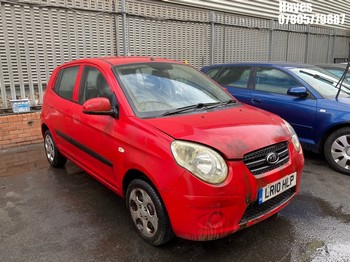 Location: Hayes - 2010 KIA PICANTO STRIKE AUTO 5 Door Hatchback REG: LR10HLP, Keys: No, MOT Expiry date: 20/02/2026, 1086 Petrol, 4 Speed Auto Petrol, Former Keepers: 1