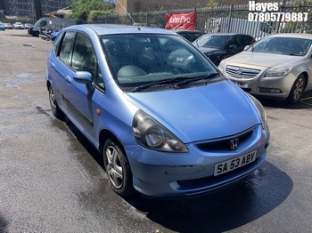 Location: Hayes - 2003 HONDA JAZZ SE CVT 5 Door Hatchback REG: SA53ABV, Keys: No, MOT Expiry date: 10/11/2026, 1339 Petrol, Variable Speed Auto Petrol, Former Keepers: 2