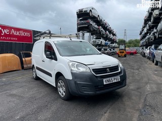 Location: Stapleford - 2015 PEUGEOT PARTNER 625 PROFESSIONAL Panel Van REG: VN65PVU, Keys: No, MOT Expiry date: 20/11/2025, 1560 Diesel, 5 Speed Manual Diesel, Former Keepers: 3