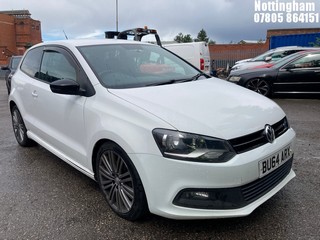 Location: NOTTINGHAM - 2014 VOLKSWAGEN POLO BLUEGT 3 Door Hatchback REG: BU64ARX, 1395cc Petrol, 6 Speed Manual Petrol, Former Keepers: 5, Keys: No, MOT: Expiry date08/06/2026
