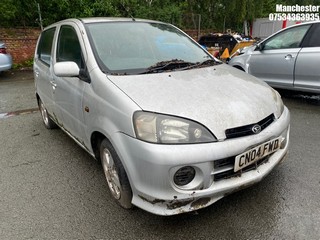 Location: Manchester - 2004 DAIHATSU YRV 5 Door Hatchback REG: CN04FWD, 1298 Petrol, 5 Speed Manual Petrol, Former Keepers: 8, Keys: No, MOT Expiry date: 05/10/2021