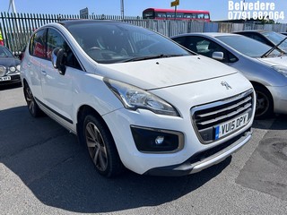 Location: Belvedere - 2015 PEUGEOT 3008 ALLURE E-HDI S-A 5 Door Hatchback REG: VU15DPY, Keys: No, MOT Expiry date: 18/03/2026, 1560 Diesel, 6 Speed Semi Auto Diesel, Former Keepers: 4