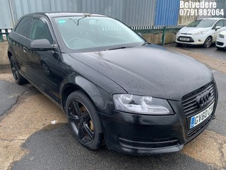 Location: Belvedere - 2010 AUDI A3 TECHNIK MPI 3 Door Hatchback REG: GV60CVW, Keys: No, MOT Expiry date: 07/11/2026, 1595 Petrol, 5 Speed Manual Petrol, Former Keepers: 5