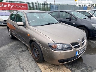 Location: Belvedere - 2005 NISSAN ALMERA SE AUTO 3 Door Hatchback REG: AU05WWG, Keys: No, MOT Expiry date: 14/02/2026, 1769 Petrol, 4 Speed Auto Petrol, Former Keepers: 7
