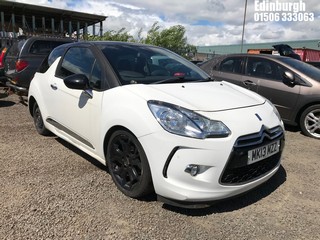 Location: Edinburgh - 2013 CITROEN DS3 DSTYLE + 3 Door Hatchback REG: MK13MZZ, Keys: No, MOT Expiry date: 19/02/2026, 1598 Petrol, 5 Speed Manual Petrol, Former Keepers: 7
