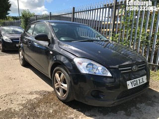 Location: Edinburgh - 2011 KIA PRO CEED VR-7 3 Door Hatchback REG: YG11XJL, Keys: No, MOT Expiry date: 30/01/2026, 1396 Petrol, 5 Speed Manual Petrol, Former Keepers: 6