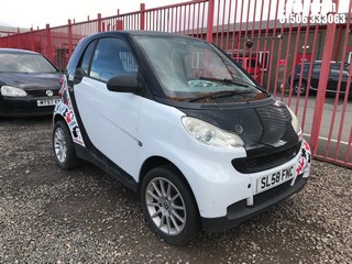 Location: Edinburgh - 2008 SMART FORTWO PURE 61 AUTO Coupe REG: SL58FNC, Keys: No, MOT Expiry date: 22/04/2026, 999 Petrol, 5 Speed Auto Petrol, Former Keepers: 4