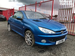 Location: Edinburgh - 2007 PEUGEOT 206 ALLURE CC Coupe REG: L15PRK, Keys: No, MOT Expiry date: 22/10/2025, 1587 Petrol, 5 Speed Manual Petrol, Former Keepers: 7