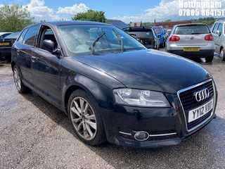 Location: Nottingham - 2012 AUDI A3 SPORT TDI 5 Door Hatchback REG: YY12VBD, Keys: No, MOT Expiry date: 10/02/2026, 1598 Diesel, 5 Speed Manual Diesel, Former Keepers: 5