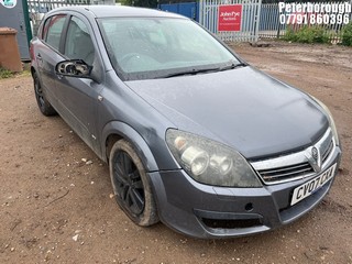 Location: Peterborough - 2007 VAUXHALL ASTRA SXI 5 Door Hatchback REG: CV07CXA, Keys: No, MOT Expiry date: 10/07/2025, 1598 Petrol, 5 Speed Manual Petrol, Former Keepers: 5
