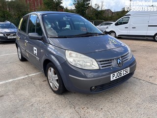 Location: Brentwood - 2006 RENAULT SCENIC DYNAMIQUE 16V MPV REG: PJ06CSU, Keys: No, MOT Expiry date: 30/10/2024, 1390 Petrol, 5 Speed Manual Petrol, Former Keepers: 6