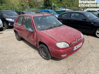 Location: Brentwood - 2003 CITROEN SAXO 1.1I DESIRE 3 Door Hatchback REG: LN03XUL, Keys: No, MOT Expiry date: 19/02/2026, 1124 Petrol, 5 Speed Manual Petrol, Former Keepers: 2
