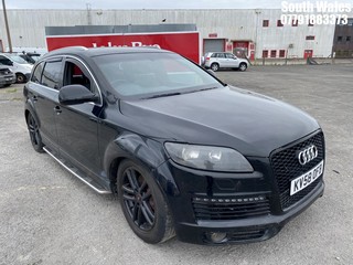 Location: South Wales - 2008 AUDI Q7 S LINE TDI QUATTRO A Estate REG: KV58OFB, Keys: No, MOT Expiry date: 08/11/2026, 2967 Diesel, 6 Speed Auto Diesel, Former Keepers: 11