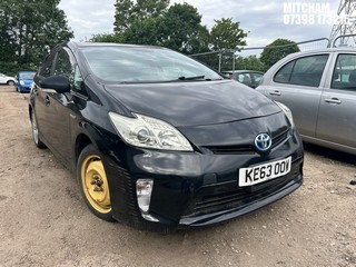 Location: Mitcham - 2014 TOYOTA PRIUS T3 VVT-I CVT 3 Door Hatchback REG: KE63OOW, Keys: No, MOT Expiry date: 29/06/2026, 1790 Hybrid Electric, AUTOMATIC, Former Keepers: 4