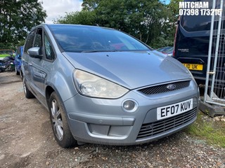 Location: Mitcham - 2007 FORD S-MAX TITANIUM TDCI 6G MPV REG: EF07KUV, Keys: No, MOT Expiry date: 18/08/2026, 1997 Diesel, 6 Speed Manual Diesel, Former Keepers: 5