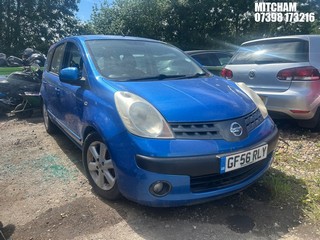 Location: Mitcham - 2007 NISSAN NOTE SE DCI MPV REG: GF56RLY, Keys: No, MOT Expiry date: 21/03/2025, 1461 Diesel, 5 Speed Manual Diesel, Former Keepers: 5