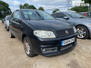 Location: Mitcham - 2004 FIAT PUNTO ACTIVE SPORT 8V 3 Door Hatchback REG: SA04GYU, Keys: No, MOT Expiry date: 05/01/2026, 1242 Petrol, 5 Speed Manual Petrol, Former Keepers: 7