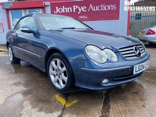 Location: Hull - 2004 MERCEDES CLK 320 ELEGANCE AUTO Convertible REG: LG04LPA, Keys: No, MOT Expiry date: 12/08/2026, 3199 Petrol, 5 Speed Auto Petrol, Former Keepers: 9
