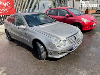 Location: HAYES / HEATHROW - 2007 MERCEDES C180 KOMPRESSOR SE AUTO Coupe REG: DK06MER, 1796cc Petrol, 5 Speed Auto Petrol, Former Keepers: 6, Keys: No, MOT: Expiry date01/02/2027