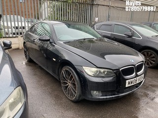 Location: Hayes - 2008 BMW 320I SE Coupe REG: MW08VEH, Keys: No, MOT Expiry date: 22/04/2026, 1995 Petrol, 6 Speed Manual Petrol, Former Keepers: 12