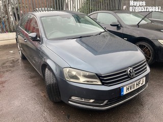 Location: Hayes - 2011 VOLKSWAGEN PASSAT SE BLUEMOTION TECH Coupe REG: HV11HFJ, Keys: No, MOT Expiry date: 04/02/2026, 1968 Diesel, 6 Speed Manual Diesel, Former Keepers: 4