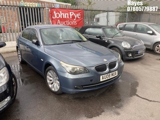 Location: Hayes - 2008 BMW 530I SE A 4 Door Saloon REG: AU08MUA, Keys: No, MOT Expiry date: 22/09/2026, 2996 Petrol, 6 Speed Auto Petrol, Former Keepers: 4