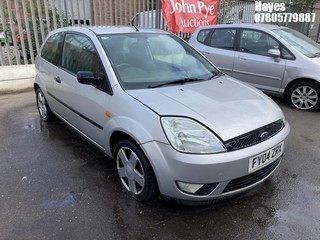 Location: Hayes - 2004 FORD FIESTA FLAME 3 Door Hatchback REG: FY04ZRX, Keys: No, MOT Expiry date: 02/11/2026, 1388 Petrol, 5 Speed Manual Petrol, Former Keepers: 3