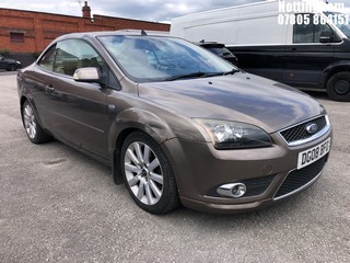 Location: Nottingham - 2008 FORD FOCUS CC-3 COUPE REG: DG08BFO, 1999cc PETROL, 5 SPEED MANUAL PETROL, Former Keepers: 6, Keys: Yes, MOT Expiry date: 05/06/2027