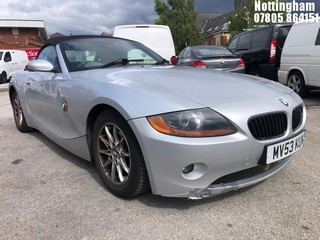 Location: Nottingham - 2003 BMW Z4 2.2L SE CONVERTIBLE REG: MV53KUN, 2171cc PETROL, 5 SPEED MANUAL PETROL, Former Keepers: 7, Keys: Yes, MOT Expiry date: 05/08/2026