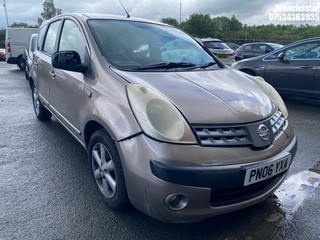 Location: Manchester - 2006 NISSAN NOTE SE AUTO MPV REG: PN06YXA, 1598cc Petrol, 4 Speed Auto Petrol, Former Keepers: 12, Keys: No, MOT Expiry date: 19/09/2026