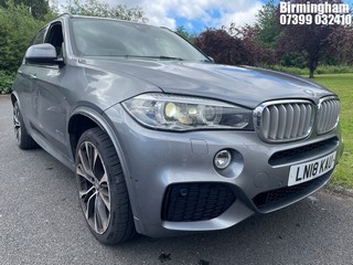 Location: Birmingham - 2018 BMW X5 XDRIVE40D M SPORT AUTO Estate REG: LN18KAU, 2993cc Diesel, 8 Speed Auto Diesel, Former Keepers: 0, Keys: Yes, MOT Expiry date: 12/05/2027