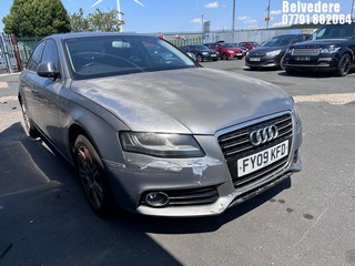 Location: Belvedere - 2009 AUDI A4 TFSI SE AUTO 4 Door Saloon REG: FY09KFD, 1798cc PETROL, Variable Speed Auto Petrol, Former Keepers: 3, Keys: No, MOT Expiry date: 16/08/2021