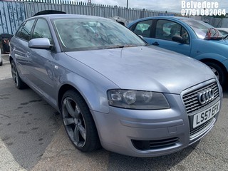 Location: Belvedere - 2007 AUDI A3 TDI E 5 Door Hatchback REG: LS57EFK, Keys: No, MOT Expiry date: 13.12.2026, 1896 Diesel, 5 Speed Manual Diesel, Former Keepers: 7