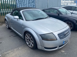 Location: Belvedere - 2002 AUDI TT QUATTRO (180 BHP) Convertible REG: MK02DXA, Keys: No, MOT Expiry date: 15/10/2025, 1781 Petrol, 6 Speed Manual Petrol, Former Keepers: 13