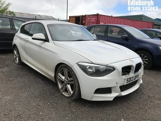 Location: Edinburgh - 2013 BMW 116D M SPORT 3 Door Hatchback REG: SD13OPX, Keys: No, MOT Expiry date: 02/03/2026, 1995 Diesel, 6 Speed Manual Diesel, Former Keepers: 10