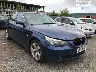 Location: Edinburgh - 2006 BMW 525I SE 4 Door Saloon REG: LM55WUH, Keys: No, MOT Expiry date: 05/01/2026, 2497 Petrol, 6 Speed Manual Petrol, Former Keepers: 7