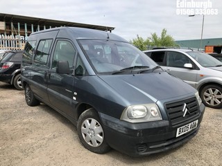 Location: Edinburgh - 2005 CITROEN DISPATCH 1.9D Van With Side Windows REG: BX05AOA, Keys: No, MOT Expiry date: 12/07/2025, 1868 Diesel, 5 Speed Manual Diesel, Former Keepers: 4