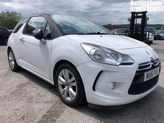 Location: Nottingham - 2011 CITROEN DS3 DSIGN 3 Door Hatchback REG: NU61VXA, Keys: No, MOT Expiry date: 27/10/2025, 1397 Petrol, 5 Speed Manual Petrol, Former Keepers: 4