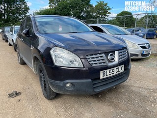 Location: Mitcham - 2010 NISSAN QASHQAI N-TEC DCI 5 Door Hatchback REG: BL59CLX, Keys: No, MOT Expiry date: 01/07/2026, 1461 Diesel, 6 Speed Manual Diesel, Former Keepers: 10