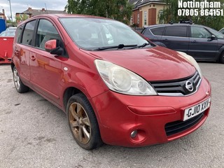 Location: Nottingham - 2010 NISSAN NOTE TEKNA MPV REG: GJ10XXV, Keys: No, MOT Expiry date: 13/05/2026, 1598 Petrol, 5 Speed Manual Petrol, Former Keepers: 7