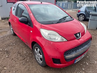 Location: Peterborough - 2009 PEUGEOT 107 VERVE 3 Door Hatchback REG: HY59TWG, Keys: No, MOT Expiry date: 28/08/2026, 998 Petrol, 5 Speed Manual Petrol, Former Keepers: 6