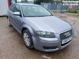 Location: Peterborough - 2007 AUDI A3 SPECIAL EDITION TDI 5 Door Hatchback REG: VA07LTE, Keys: No, MOT Expiry date: 23/03/2026, 1896 Diesel, 5 Speed Manual Diesel, Former Keepers: 8