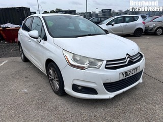 Location: Brentwood - 2012 CITROEN C4 VTR+ VTI AUTO 5 Door Hatchback REG: YD12CTF, Keys: No, MOT Expiry date: 12/09/2026, 1598 Petrol, 4 Speed Auto Petrol, Former Keepers: 7